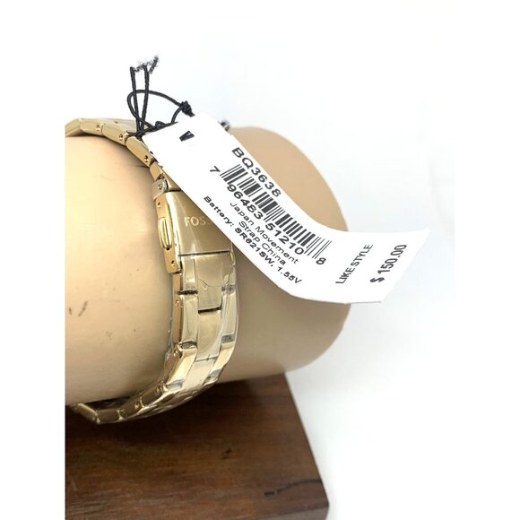 Fossil Women's Watch BQ3638 Scarlette Quartz Gold Dial Stainless Steel 30mm - Picture 10 of 14